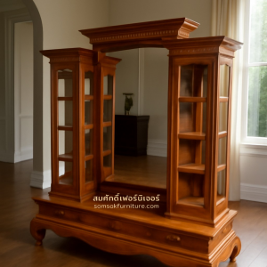 GL01 ตู้โชว์กระจกยาว