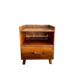 CB03 ตู้ข้างเตียงไม้สัก