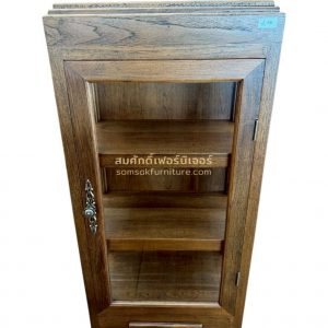 GL04 ตู้โชว์ไม้สัก ไซส์จิ๋ว