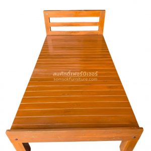 BE03 เตียงไม้สัก 3 ฟุต