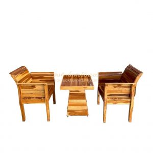 GS01 ชุดรับแขกไม้สัก 2 ที่นั่ง